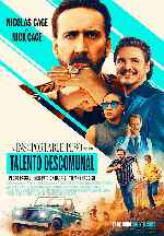 carátula carteles de El Insoportable Peso De Un Talento Descomunal