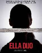 carátula carteles de Ella Dijo