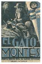 carátula carteles de El Gato Montes - 1935 - V2