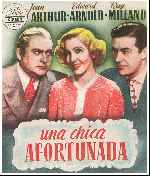 carátula carteles de Una Chica Afortunada