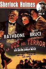 carátula carteles de Sherlock Holmes Y La Voz Del Terror 