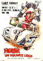 carátula carteles de Herbie Un Volante Loco