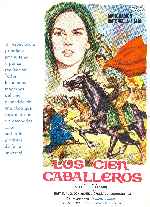 carátula carteles de Los Cien Caballeros