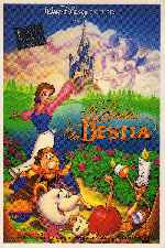 carátula carteles de La Bella Y La Bestia - 1991 - V3
