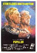 cartula carteles de Papillon - 1973 - V2