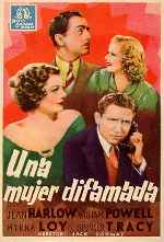 carátula carteles de Una Mujer Difamada - V3