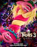 carátula carteles de Trolls 3 - Todos Juntos - V2