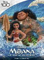 cartula carteles de Moana - Un Mar De Aventuras - V9