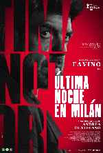 carátula carteles de Ultima Noche En Milan