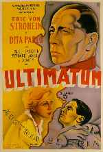 carátula carteles de Ultimatum - 1938