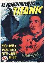carátula carteles de El Hundimiento Del Titanic - 1953