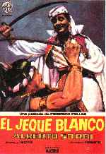 carátula carteles de El Jeque Blanco
