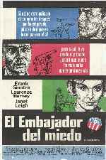carátula carteles de El Embajador Del Miedo - 1962