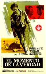 carátula carteles de El Momento De La Verdad