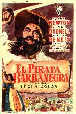 carátula carteles de El Pirata Barbanegra