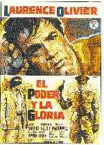 carátula carteles de El Poder Y La Gloria