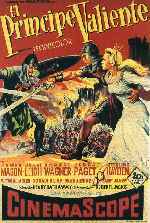 carátula carteles de El Principe Valiente - 1954