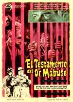 carátula carteles de El Testamento Del Dr. Mabuse - 1969