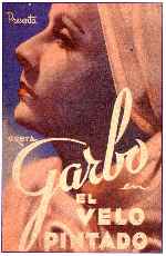 carátula carteles de El Velo Pintado - 1934