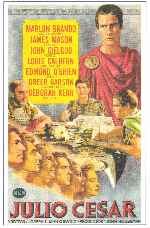carátula carteles de Julio Cesar - 1953