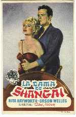 carátula carteles de La Dama De Shangai - V2
