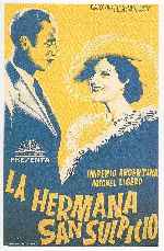 carátula carteles de La Hermana San Sulpicio - 1934 - V2