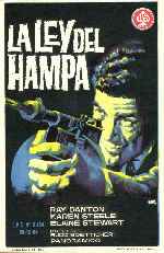 carátula carteles de La Ley Del Hampa - 1960