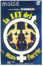 carátula carteles de La Ley Del Mas Fuerte - 1975