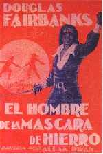 carátula carteles de El Hombre De La Mascara De Hierro - 1929