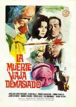 carátula carteles de La Muerte Viaja Demasiado