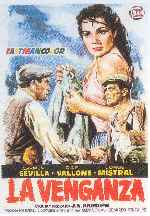 carátula carteles de La Venganza - 1958