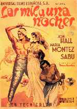 carátula carteles de Las Mil Y Una Noches - 1942 - V3