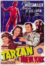 carátula carteles de Tarzan En Nueva York