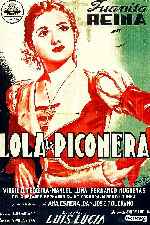 carátula carteles de Lola La Piconera - 1952