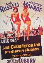 carátula carteles de Los Caballeros Las Prefieren Rubias - V3