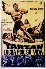 carátula carteles de Tarzan Lucha Por Su Vida