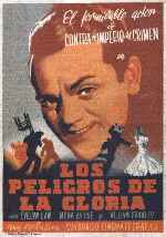 carátula carteles de Los Peligros De La Gloria
