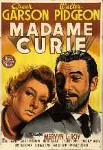 carátula carteles de Madame Curie - 1943