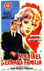 carátula carteles de Maribel Y La Extrana Familia