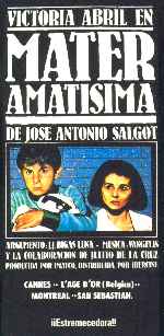 carátula carteles de Mater Amatisima