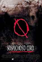 carátula carteles de Sospechoso Cero