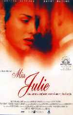 carátula carteles de Miss Julie