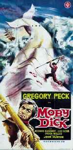 carátula carteles de Moby Dick - 1956 - V2