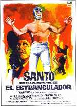 carátula carteles de Santo Contra El Espectro De El Estrangulador