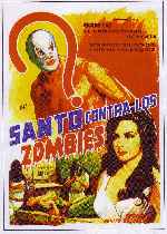 carátula carteles de Santo Contra Los Zombies