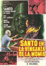 carátula carteles de Santo En La Venganza De La Momia