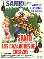 carátula carteles de Santo Contra Los Cazadores De Cabezas