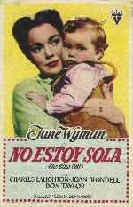 carátula carteles de No Estoy Sola