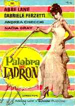 carátula carteles de Palabra De Ladron