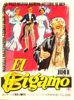 carátula carteles de El Bigamo - 1956